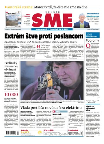 Obálka e-magazínu SME 14-2-2022