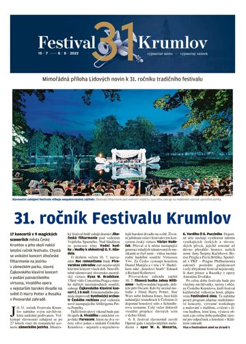 Obálka e-magazínu Mimořádné přílohy LN extra Čechy - 27.6.2022