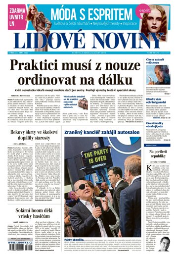 Obálka e-magazínu Lidové noviny 6.9.2023