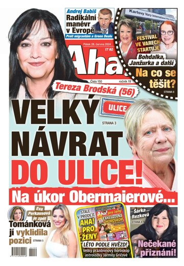 Obálka e-magazínu AHA! 28.6.2024