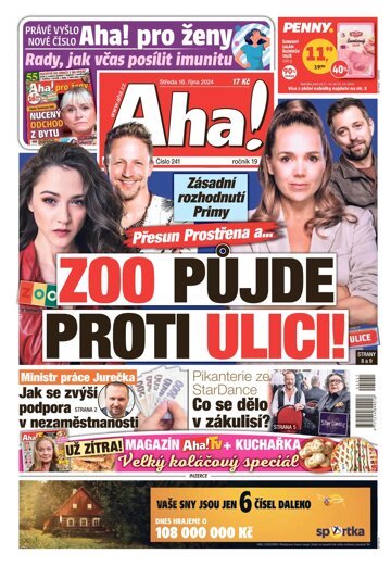 Obálka e-magazínu AHA! 16.10.2024