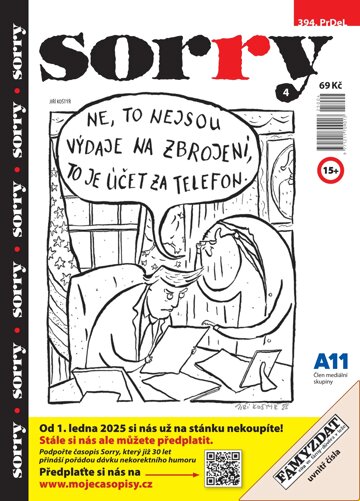 Obálka e-magazínu Sorry 4/2025