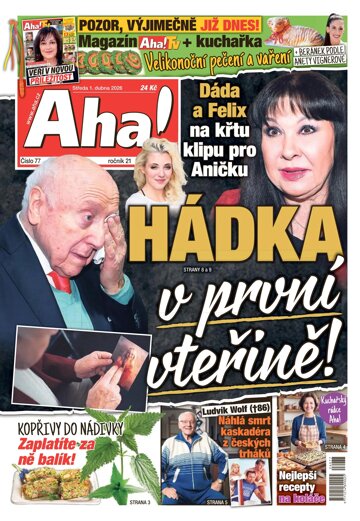 Obálka e-magazínu AHA! 1.4.2026