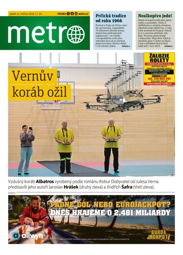Obálka e-magazínu deník METRO 15.5.2026