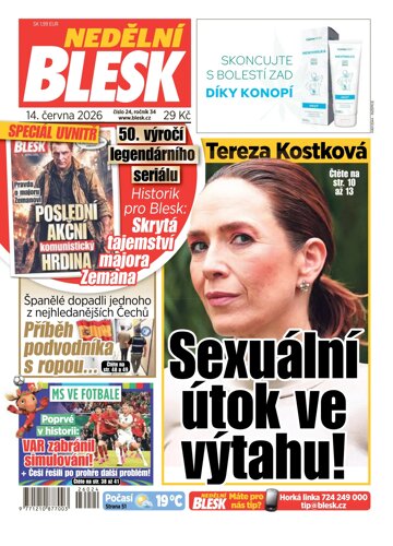 Obálka e-magazínu Nedělní Blesk 14.6.2026