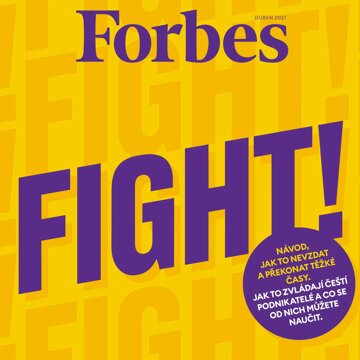 Obálka audioknihy Forbes duben 2021