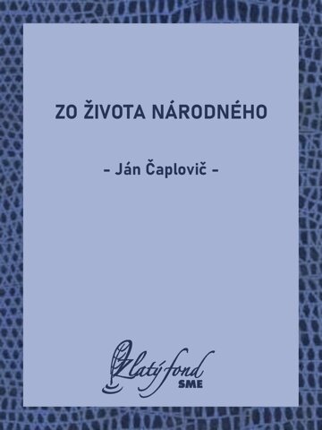 Obálka knihy Zo života národného