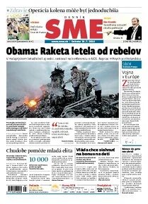 Obálka e-magazínu SME 19.7.2014