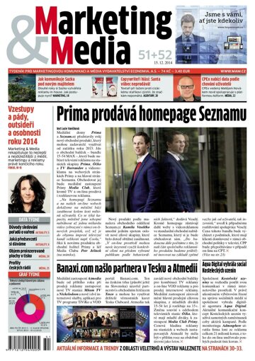 Obálka e-magazínu Marketing & Media 51+52 - 15.12.2014