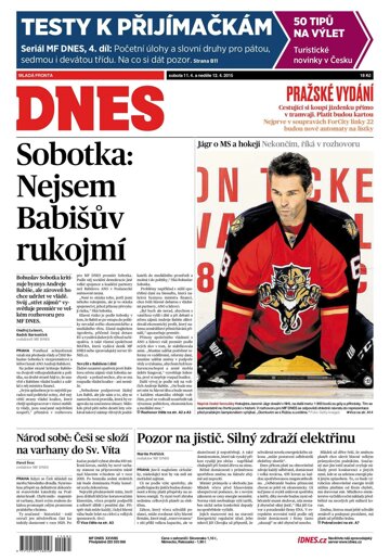 Obálka e-magazínu MF Dnes 11.4.2015
