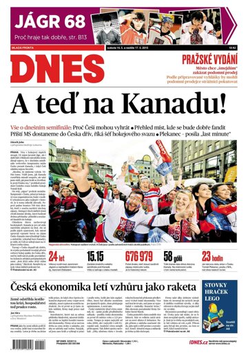 Obálka e-magazínu MF Dnes 16.5.2015