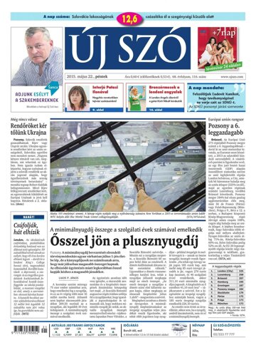 Obálka e-magazínu Új Szó 22.5.2015