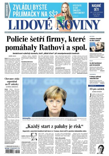 Obálka e-magazínu Lidové noviny 15.12.2015