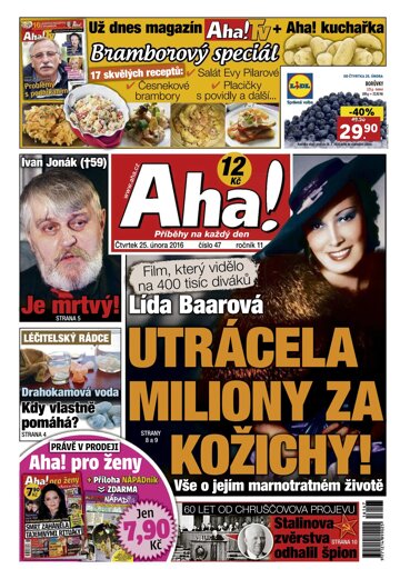 Obálka e-magazínu AHA! 25.2.2016