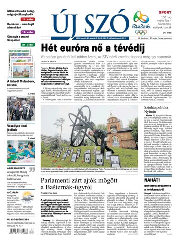 Obálka e-magazínu Új Szó 27.4.2016