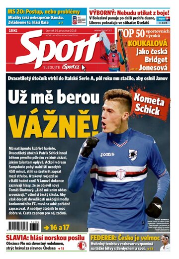 Obálka e-magazínu Sport 29.12.2016