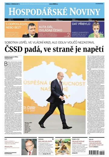Obálka e-magazínu Hospodářské noviny 109 - 7.6.2017