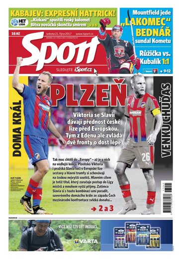 Obálka e-magazínu Sport 21.10.2017
