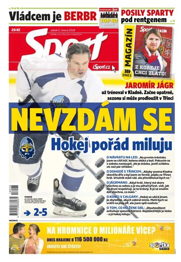 Obálka e-magazínu Sport 2.2.2018