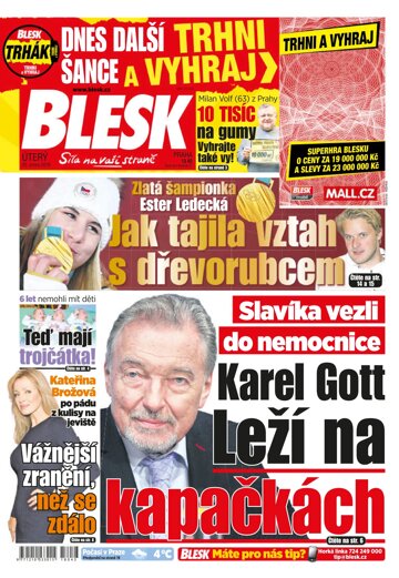 Obálka e-magazínu Blesk 20.2.2018