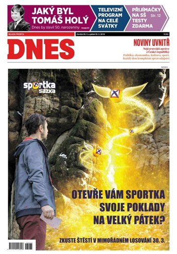Obálka e-magazínu MF Dnes 29.3.2018