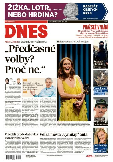 Obálka e-magazínu MF Dnes 29.6.2019