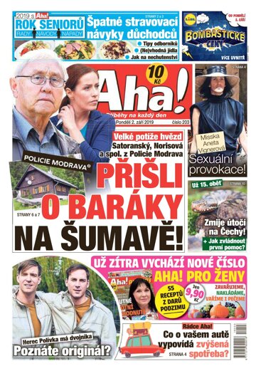 Obálka e-magazínu AHA! 2.9.2019