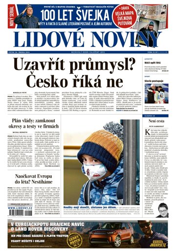 Obálka e-magazínu Lidové noviny 26.2.2021