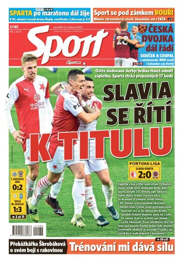 Obálka e-magazínu Sport 12.4.2021