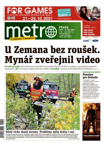 Obálka e-magazínu deník METRO 22.10.2021
