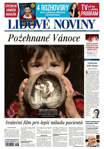Obálka e-magazínu Lidové noviny 23.12.2022