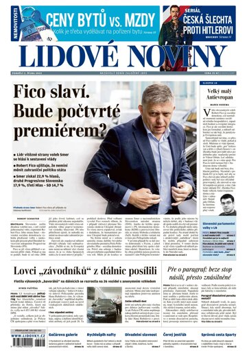 Obálka e-magazínu Lidové noviny 2.10.2023