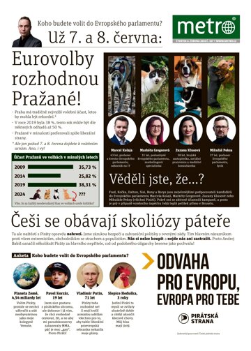 Obálka e-magazínu deník METRO 6.6.2024