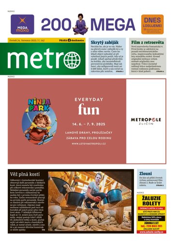 Obálka e-magazínu deník METRO 24.7.2025