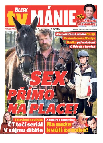 Obálka e-magazínu Blesk Tv manie 4.4.2026