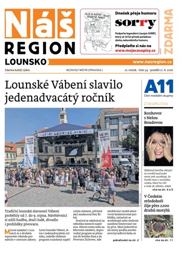 Obálka e-magazínu Náš Region - Lounsko 34/2026