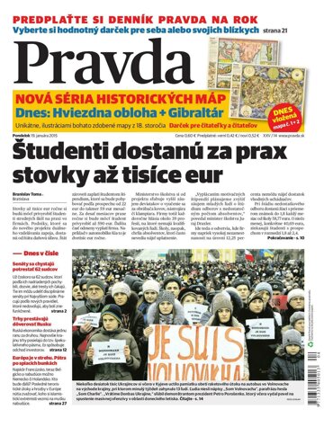 Obálka e-magazínu Pravda 19.1.2015