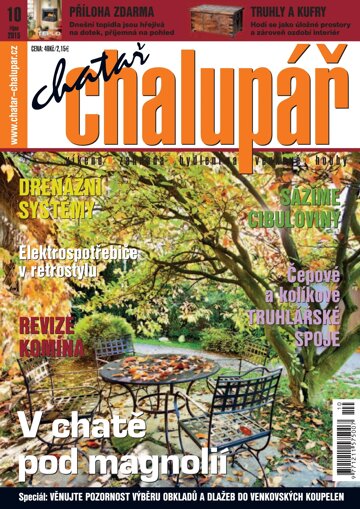 Obálka e-magazínu Chatař Chalupář 10/2015