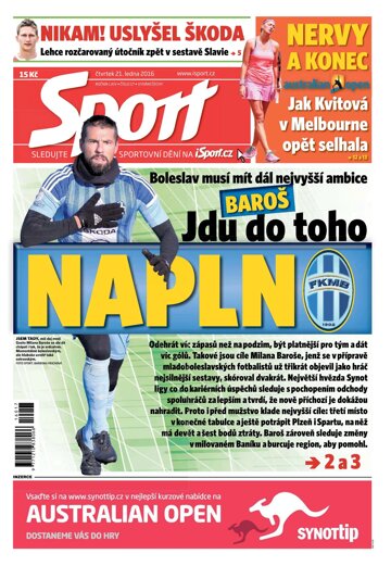 Obálka e-magazínu Sport 21.1.2016