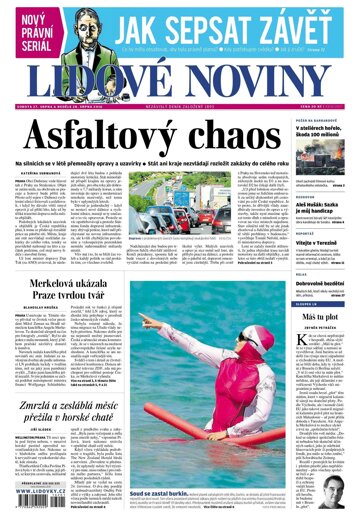 Obálka e-magazínu Lidové noviny 27.8.2016