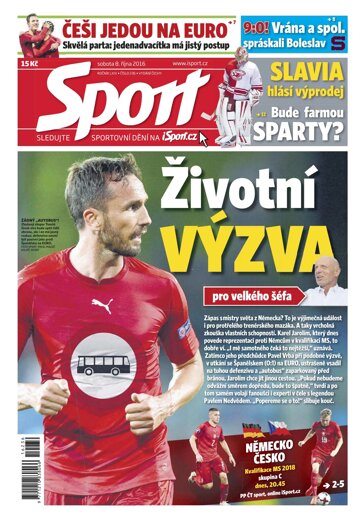 Obálka e-magazínu Sport 8.10.2016