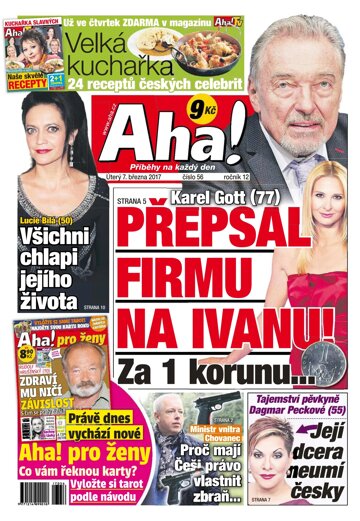 Obálka e-magazínu AHA! 7.3.2017