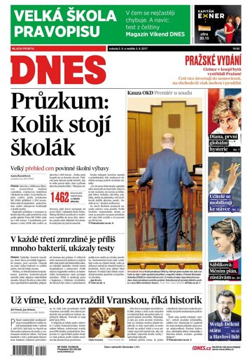 Obálka e-magazínu MF Dnes 2.9.2017
