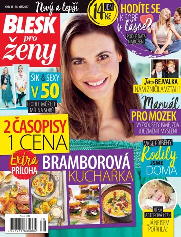 Obálka e-magazínu Blesk pro ženy 18.9.2017