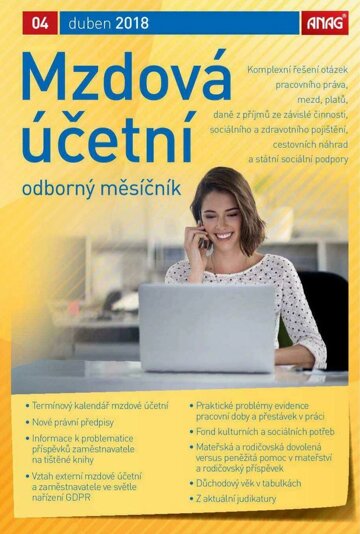 Obálka e-magazínu Mzdová účetní 2018 4/18