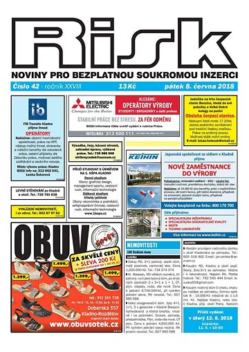 Obálka e-magazínu Risk 42/2018