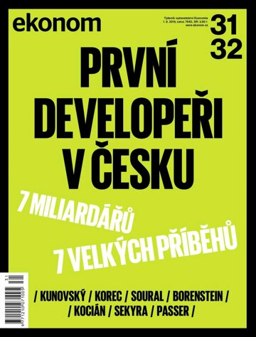 Obálka e-magazínu Ekonom 31-32 - 1.8.2019