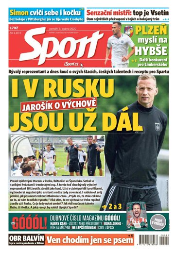 Obálka e-magazínu Sport 6.4.2020