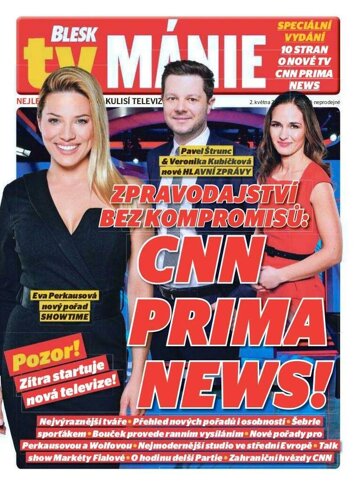 Obálka e-magazínu Blesk Tv manie 2.5.2020