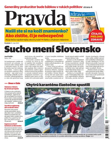 Obálka e-magazínu Pravda 25. 5. 2020